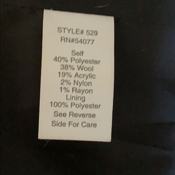 CAbi # 529 Mockingbird Wool Asymmetrical Jacket 🌺 - Picture 7 of 7